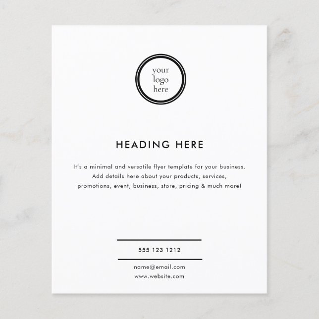 Logo Modern Professional Business Flygblad (Framsidan)