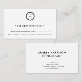 Logo Modern Professional Business Tidsbeställning Kort