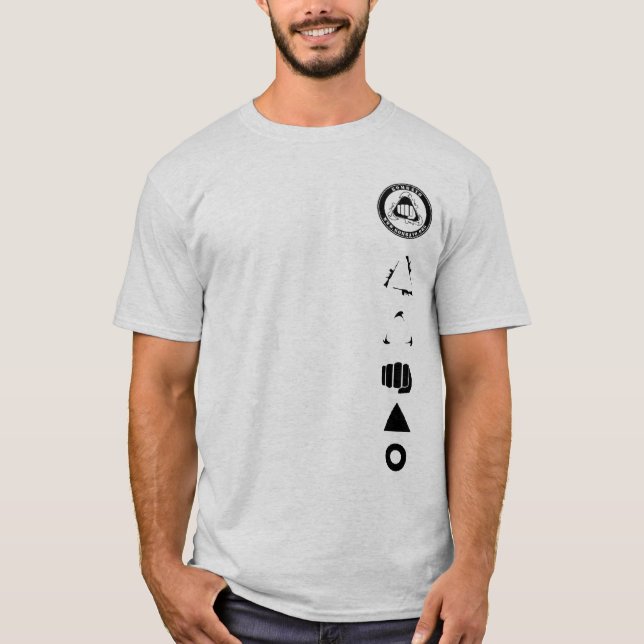 logo negativo t shirt (Framsida)