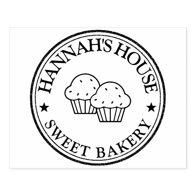 Logo Personnalisé Moderne  Stämpel (Tryck)