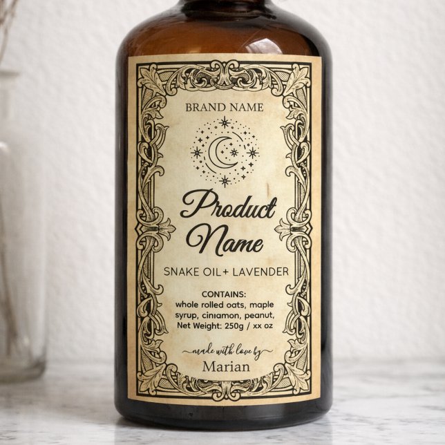 Logo Potion Vintage Apothecary Labels  Vinetikett (Skapare uppladdad)