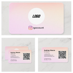Logo QR-kod Estetiker Professionell Visitkort