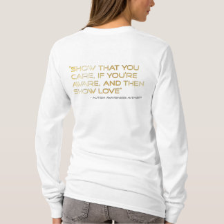Logo_Show för Autismmedvetenhethämnare kärlek Tee Shirt