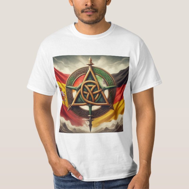 Logo Spanien entdecken T Shirt (Framsida)