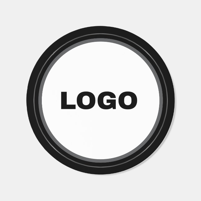 Logo Sticker Runt Klistermärke (Enskild)