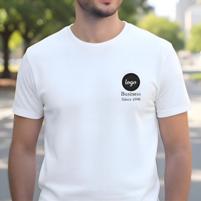 Logo Text Since Year Business Employees Customized T Shirt (Skapare uppladdad)