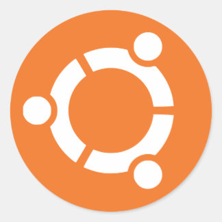 Logo Ubuntu Runt Klistermärke