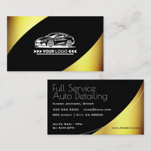 Logomal Golden Elegant Professionell Stilren Visitkort