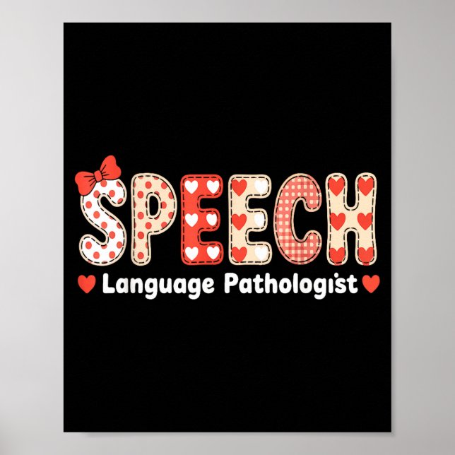 Logoped Alla hjärtans dag Slp Poster (Framsidan)