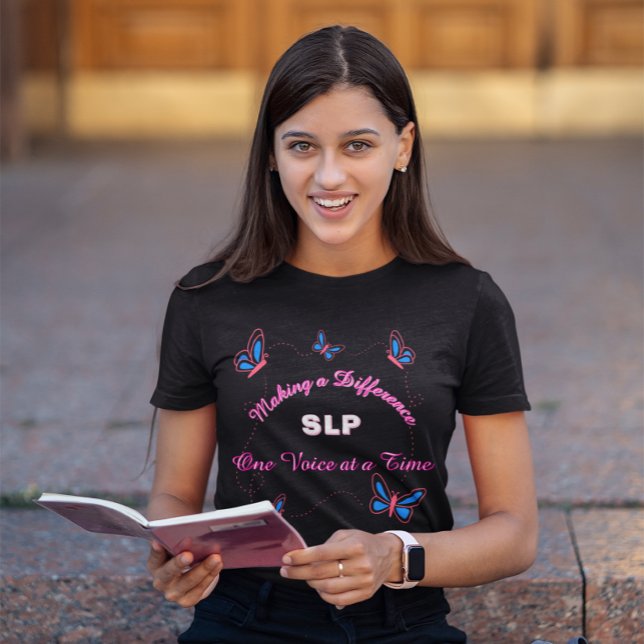Logoped fjärilsdesign t shirt (Skapare uppladdad)