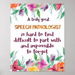 Logoped Present Skola Talterapeut Poster