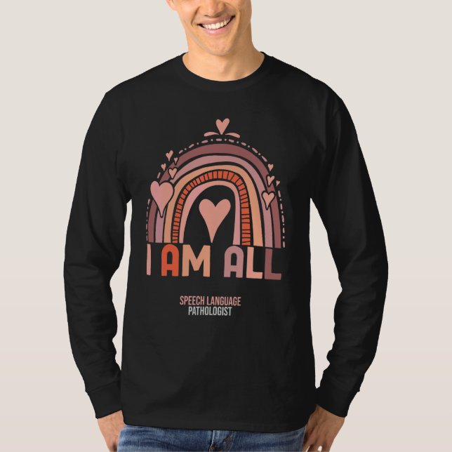 Logoped Rainbow Assistent Terapi T Shirt (Framsida)