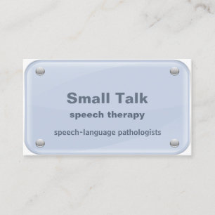 Logoped - Tal-Språk patologer Visitkort