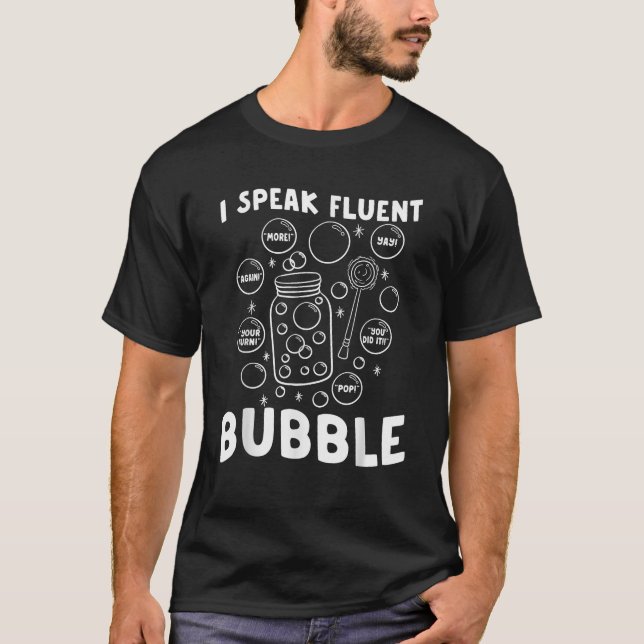 Logoped Talar Flytande Bubbla T Shirt (Framsida)
