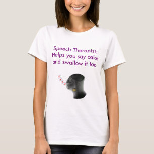 Logopedhjälp dig något att säga- och svalatårt t shirt