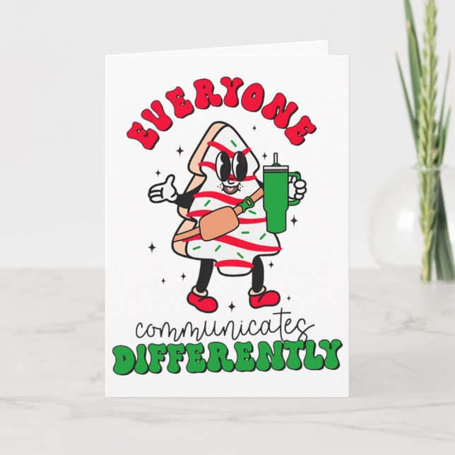 Logopediskt jul alla kommunicera olika kort (Framsida)