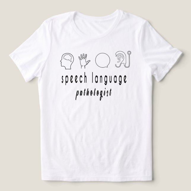 Logopedskjorta, Talterapeut T Shirt (Design Framsida)