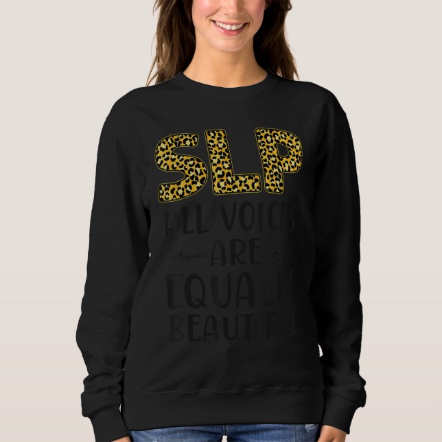 Logopedterapeut assistent SLP Leopard Che T Shirt (Framsida)