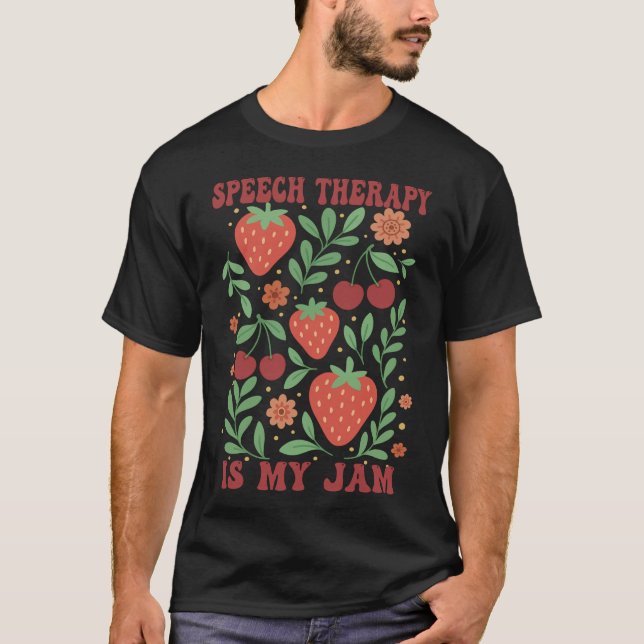 Logopedterapi är min grej Boho blommig logoped  T Shirt (Framsida)