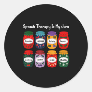 Logopedterapi Är Min Grej Jul Logoped Runt Klistermärke