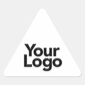 Logopromotion för småföretagare triangelformat klistermärke