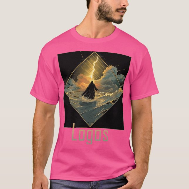 Logos flickan som går på vatten t shirt (Framsida)