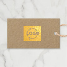 Logotext folie presentkorthållare Premium Kraft