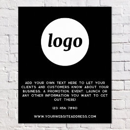 Logotext Kampanjföretag Svart Poster