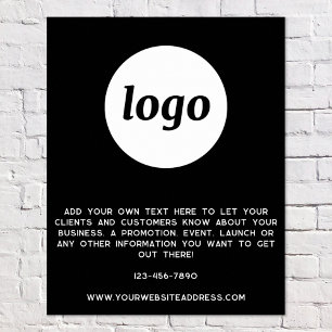 Logotext Kampanjföretag Svart Poster