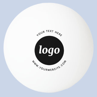Logotext Webbplats Företag Promotionsmaterial Pingisboll