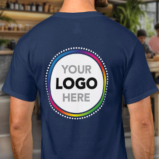 Logotröja - anpassad företagsprofil på baksidan t shirt