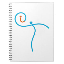 logotyp 01, cyan/röd anteckningsbok