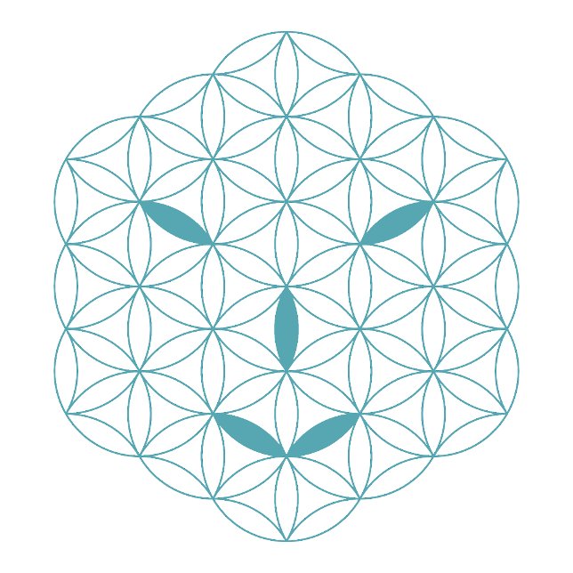 logotyp 01, cyan/röd keps (Sacred Face - Arcturian)