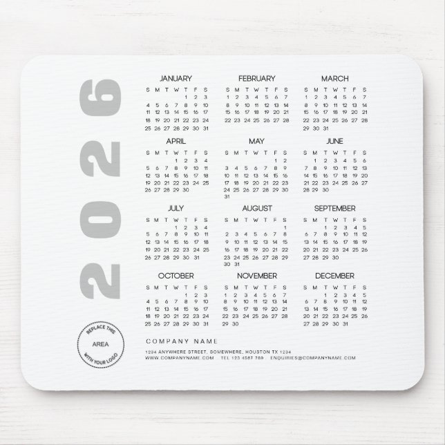 Logotyp 2022 Calendar Company Client Promotional G Musmatta (Framsidan)