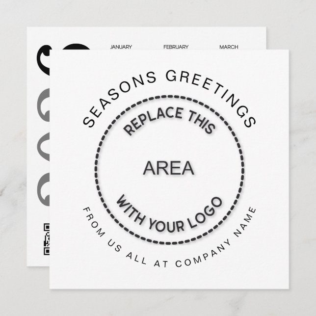 Logotyp 2026 - Kalender QR-kod - Jul Julkort (Fram/baksida)