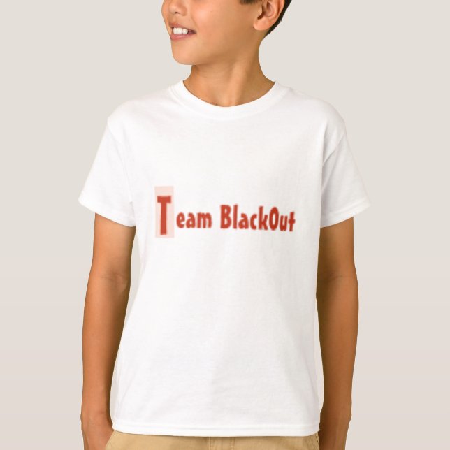 logotyp 2 för lag black0ut t-shirt (Framsida)
