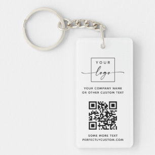 Logotyp 3 QR-anpassningsbar text vit eller färg
