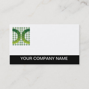 Logotyp Affärskort Logotyp med oformaterad Grönt Visitkort