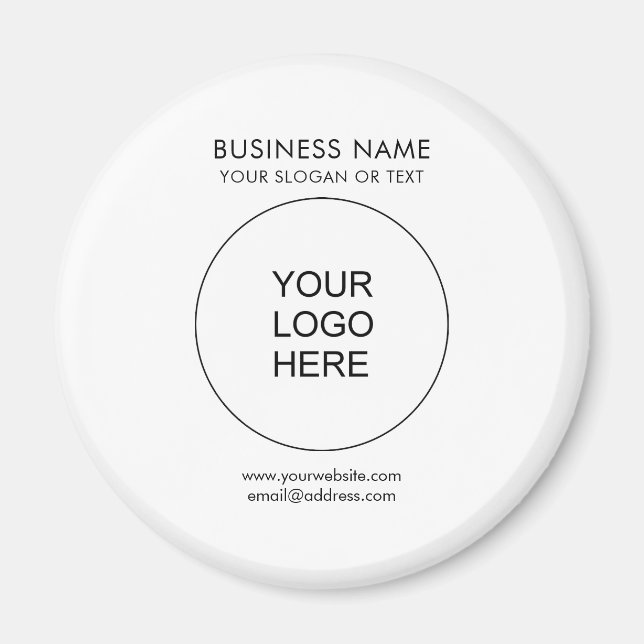 Logotyp Anpassningsbar Business Promocle Template Magnet (Framsidan)