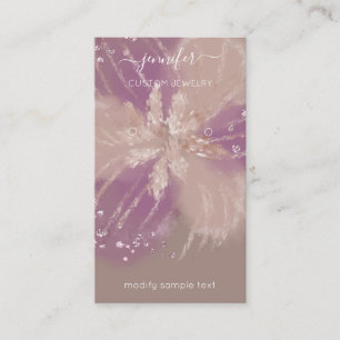Logotyp Anpassningsbar Juvelry Card Social Media B Visitkort