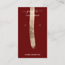 Logotyp Anpassningsbar Juvelry Card Social Media G Visitkort