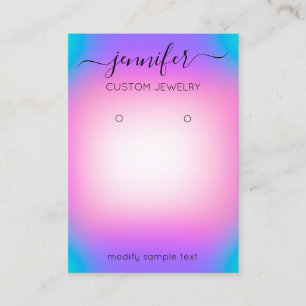 Logotyp Anpassningsbar Juvelry Card SocialOmbre Ro Visitkort