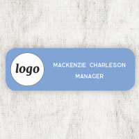 Logotyp Anställd Personal Ljusblå Företag