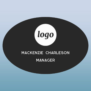 Logotyp Anställd Personal Magnetisk eller nål Namn Namnbricka