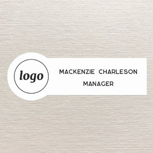 Logotyp Anställd Personal Magnetisk eller nål Namn Namnbricka