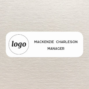 Logotyp Anställd Personal Magnetisk eller nål Namn Namnbricka