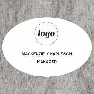 Logotyp Anställd Personal Magnetiskt eller nål Nam Namnbricka