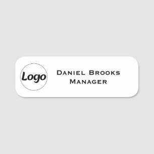 Logotyp Anställd Personal Magnetiskt eller nål Nam Namnbricka