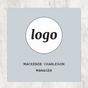 Logotyp Anställd Personal Pudderblå Magnetisk elle Namnbricka