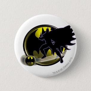 Logotyp av batman och cirkel knapp